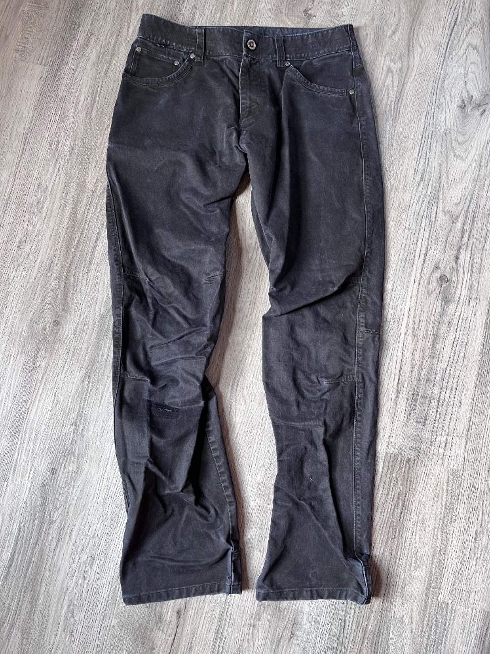 Kuhl Ryder Lean Mens Pants Size 32X34 Gray Vintage Patina Dye Distressed Trouser
